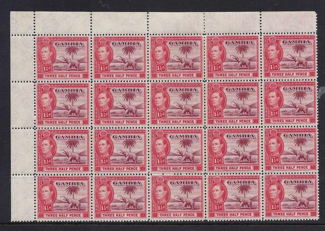 Image of Gambia SG 152a UMM British Commonwealth Stamp